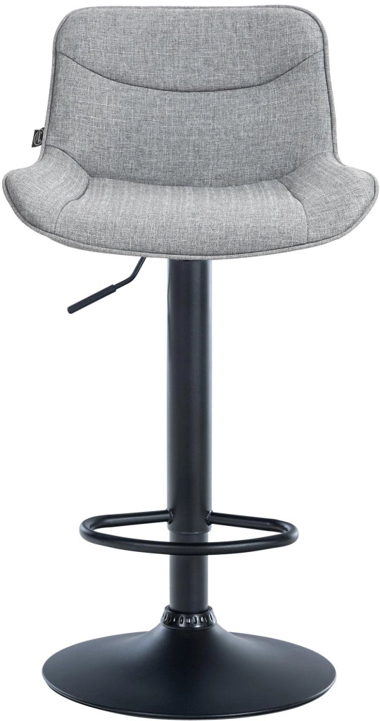 Barhocker Vonore Stoff schwarz