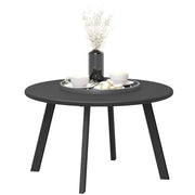 Tavolino da caff¨¨ rotondo esterno in metallo ¨C zephmum ¨C grigio scuro ?70x42 cm