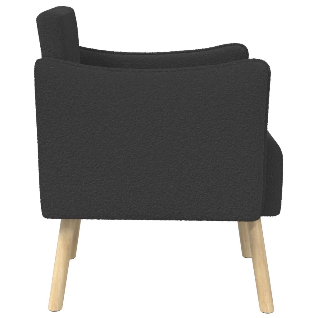 Sedia d'accento Grigio Scuro Bouclé 42044826