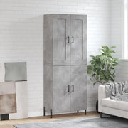 Credenza Grigio Cemento 69,5x34x180 cm in Legno Multistrato 3199565