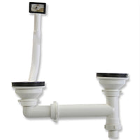 Lavello KuKoo in acciaio inox con miscelatore Victoria e kit scarico