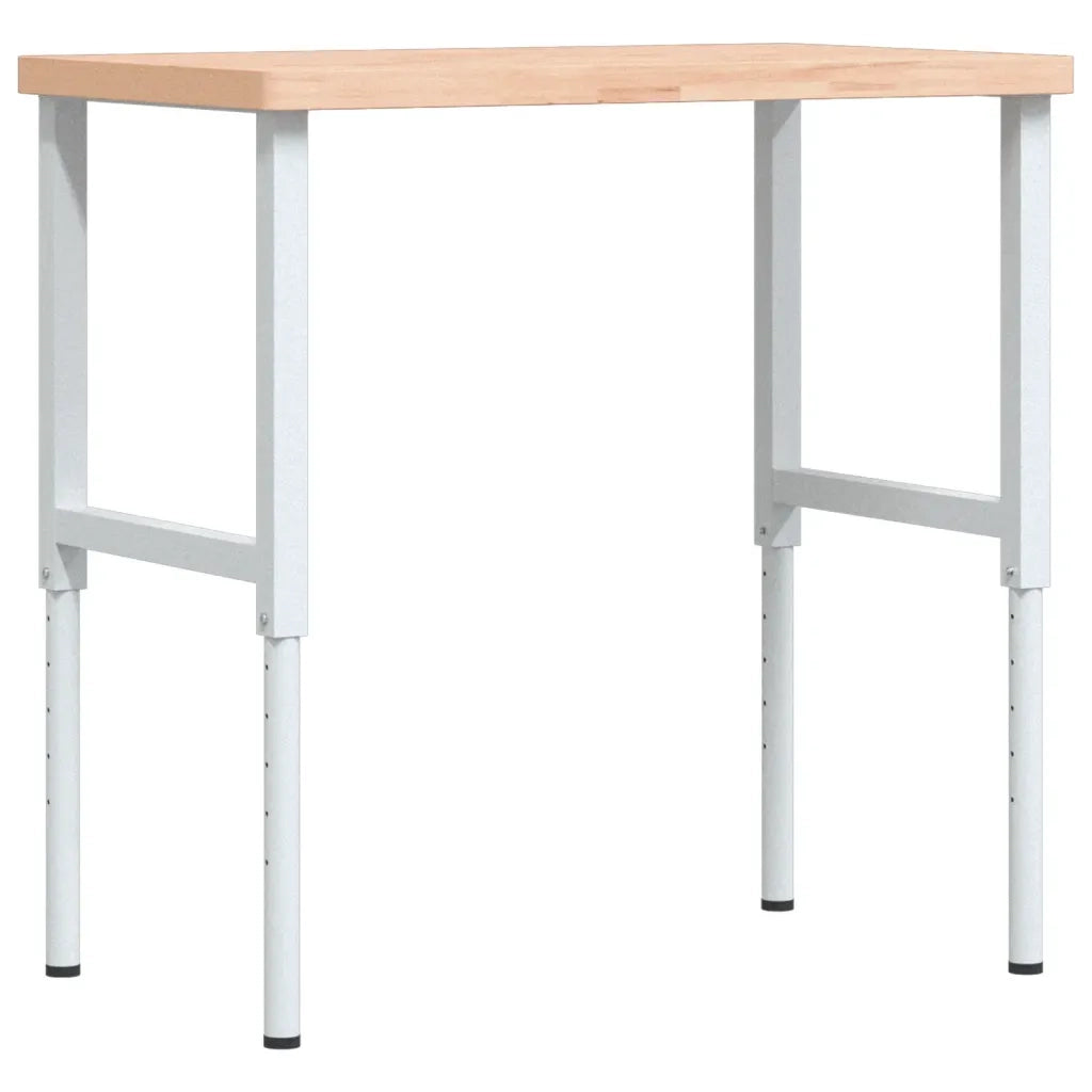 Banco Lavoro 100x60x(73-99,5) cm Legno di Faggio Rettangolare