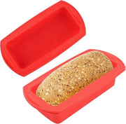 Forma per pane, forma per pane in silicone, set di 2 forme per pane in silicone, forma per pane, antiaderente, forma per pane in silicone, forma per pane per pane casalingo, torta, carne macinata, torta brownie