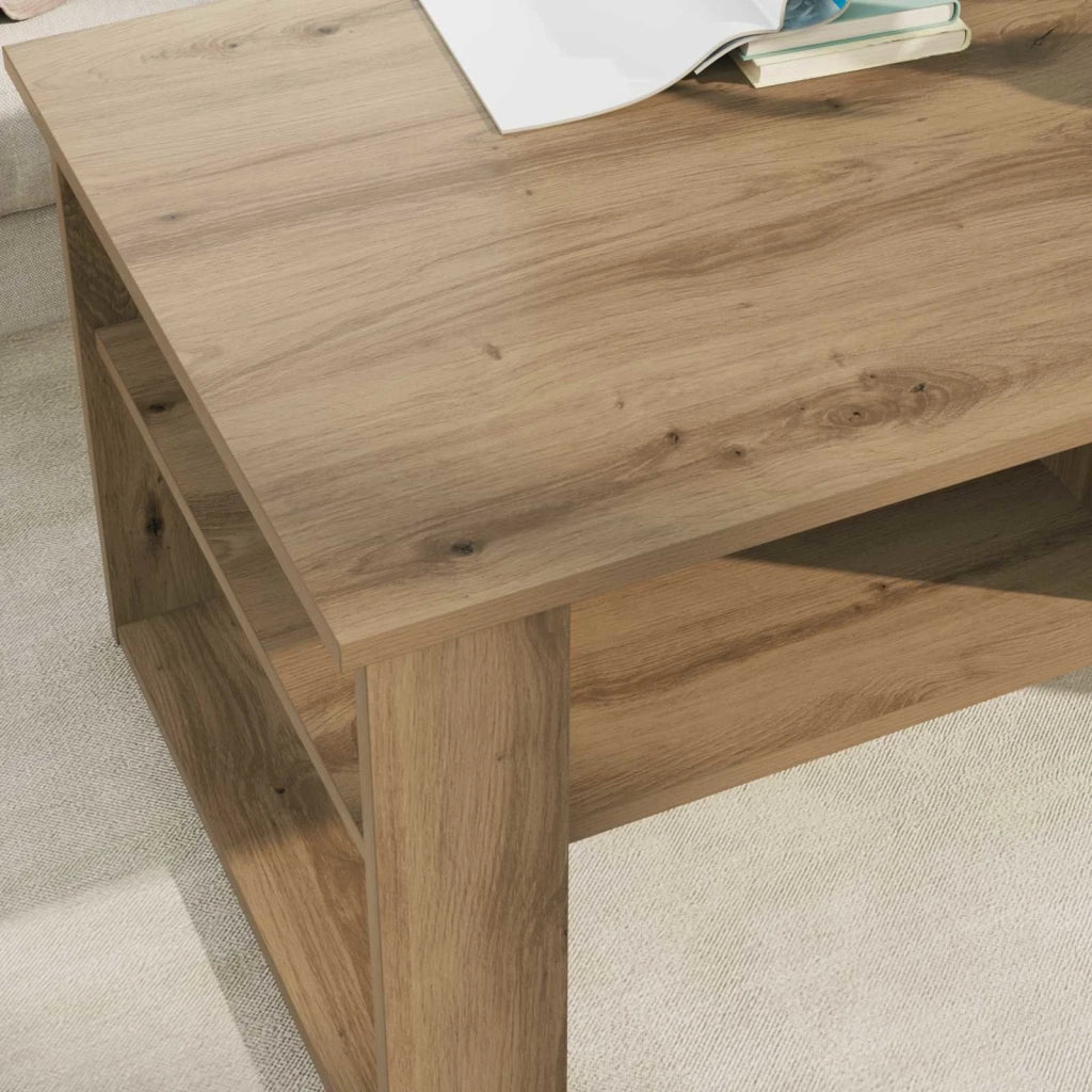 Tavolino da salotto Rovere artigianale 96 x 54 x 44 cm 8000155
