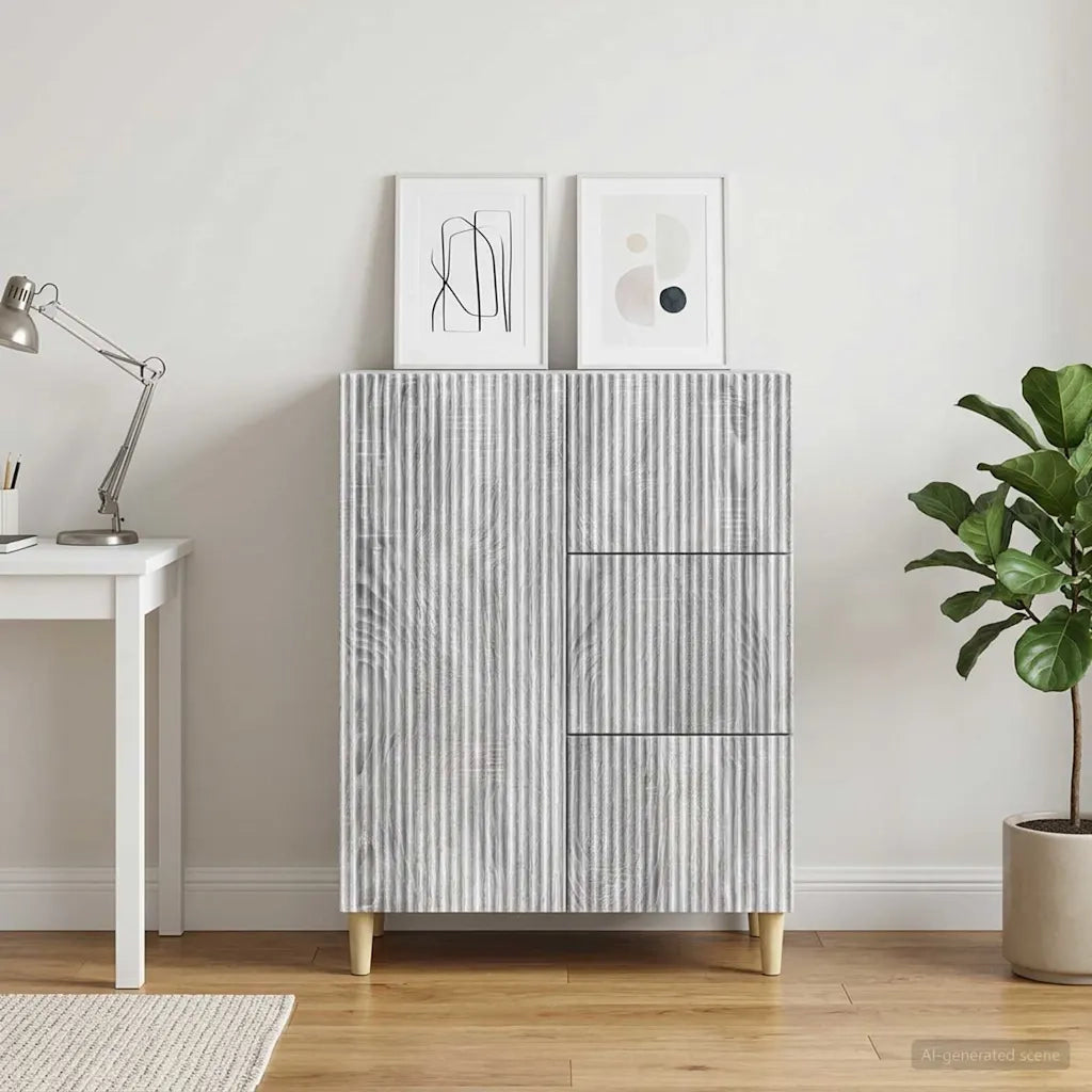 Credenza Grigio Sonoma 66 x 34,5 x 90 cm Legno ingegnerizzato 894631