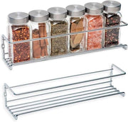 Organizzatore per Cucina a Parete con Due Pezzi - Senza Fori - Piastra per Cucina con Organizzatore per Utensili