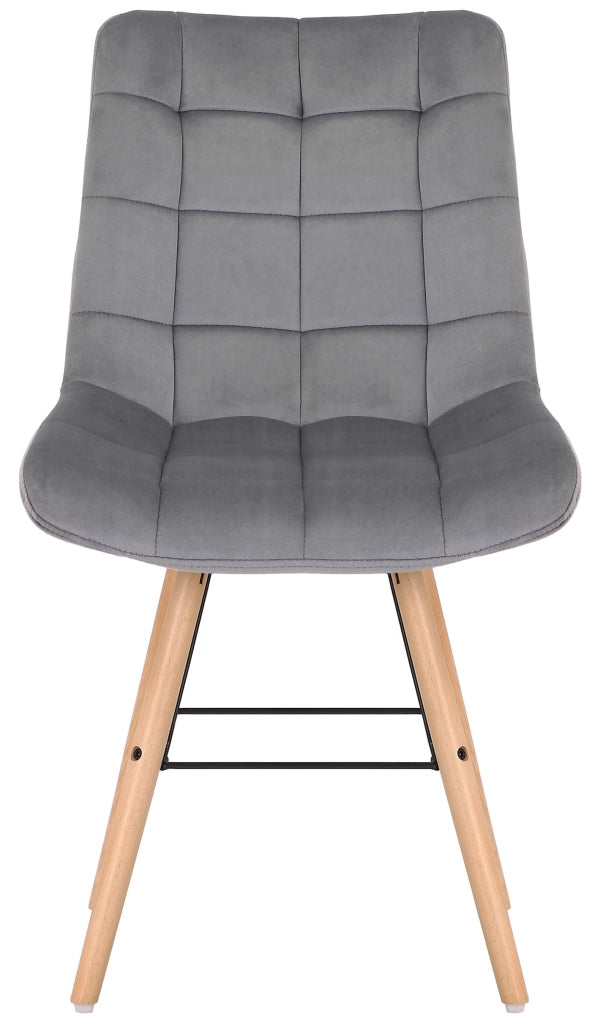Sedia Leni Velvet grigio