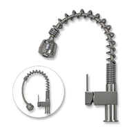 Lavello cucina inox KuKoo 1,5 vasche con miscelatore e kit scarico inclusi