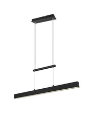 Lampadario LED PAROS nero 3 luci 32W 3000K 90cm RL
