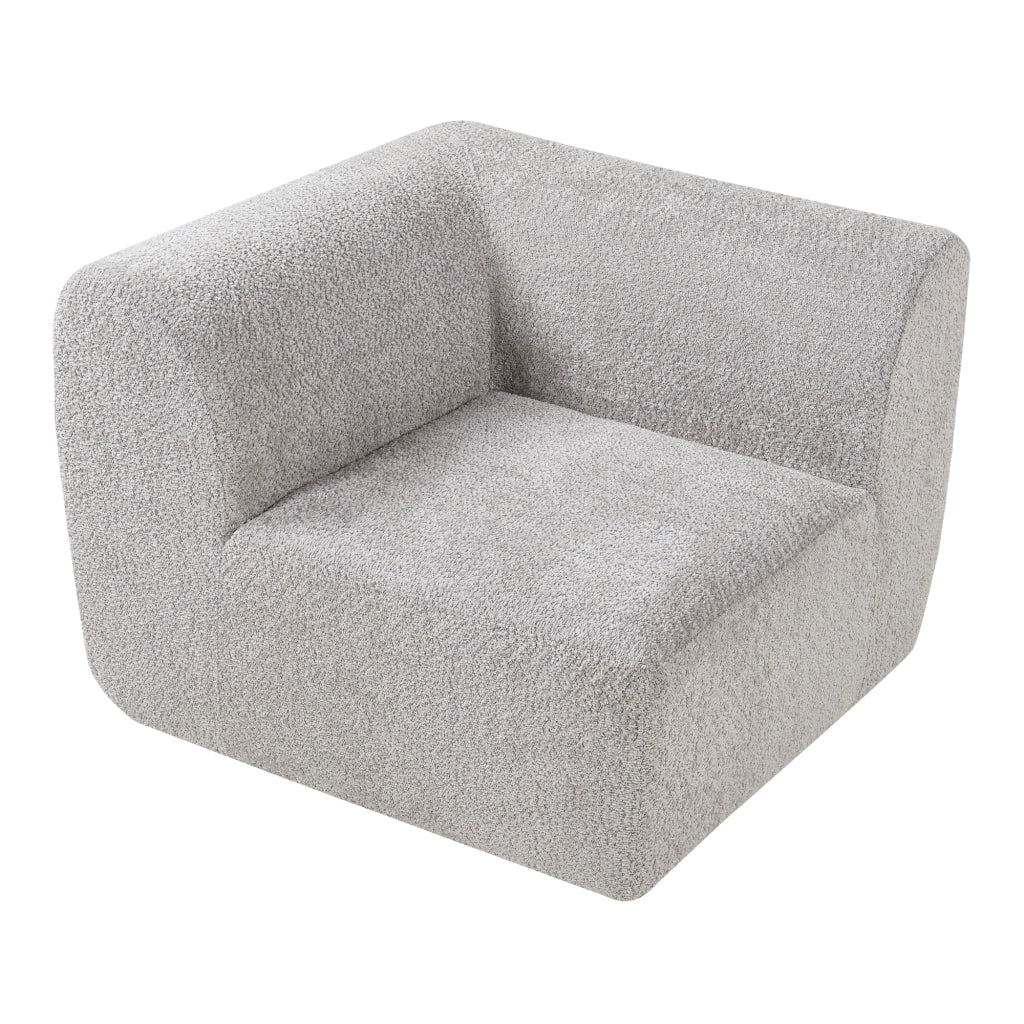 Mobile Angolare per Divano Componibile Modulare 76x108x108 cm Serie Hurvas - Grigio [en.casa]