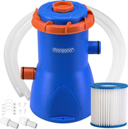 Sistema di Filtraggio a Cartuccia MZP30 Portata 2280 L/h 30 W Pompa Filtro per Piscina