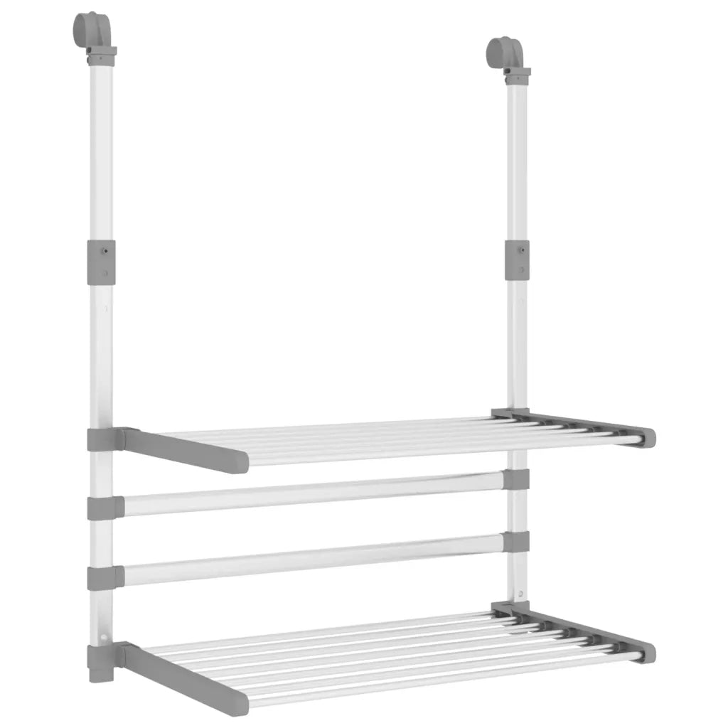 Stendino per Balcone 54x25x42 cm in Alluminio CFW9323979