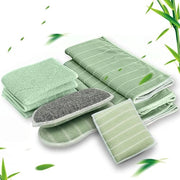 Set di asciugamani in fibra di bambù 8 pezzi per finestre cucina bagno - assorbenti senza pelucchi duri - asciugamani per finestre asciugamani per bucato asciugamani per finestre - lavabili a 60 gradi