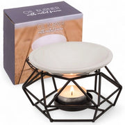 Diffusore di aromaterapia per oli essenziali - Scatola ceramica - Struttura metallica - Design industriale moderno - 12 x 8 cm - Diffusore di fumi