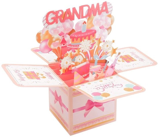 Carta di auguri 3D personalizzata per compleanni - Carta di auguri festiva - Carta di auguri per compleanno con effetto 3D - Carta di auguri di alta qualità - Inclusa busta
