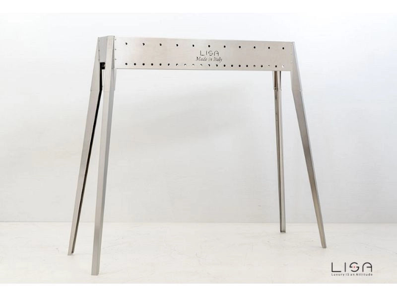 Barbecue a carbone per arrosticini Lisa Miami 800 in acciaio inox