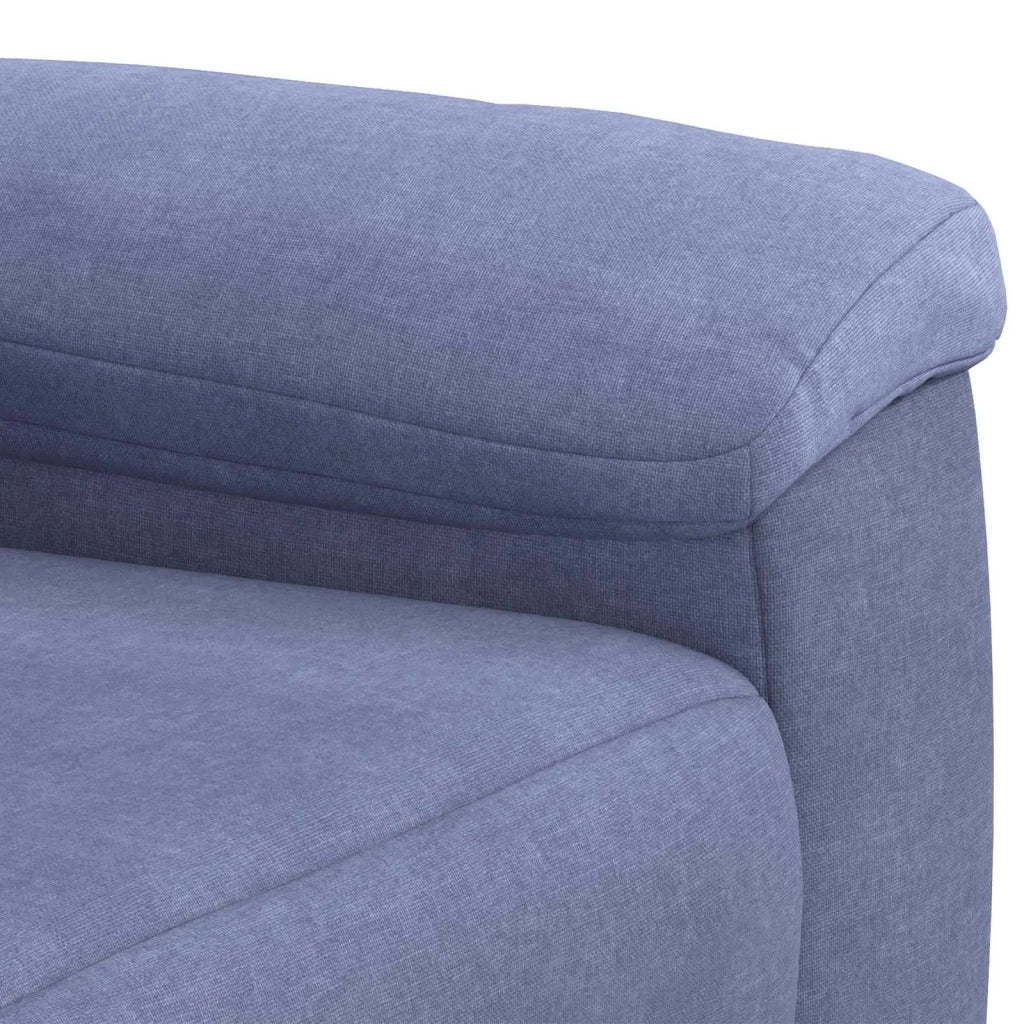 Set di divani 2 pcs Blu jeans Tessuto 3430587