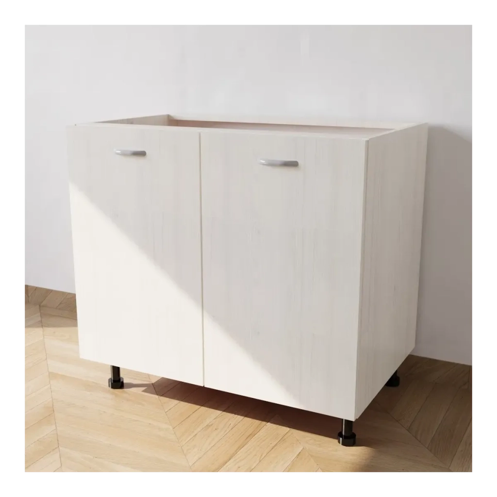 Calandrelli Base Cucina 80 con 2 ante  L 80 P 55,5 H 72 cm Larice Bianco