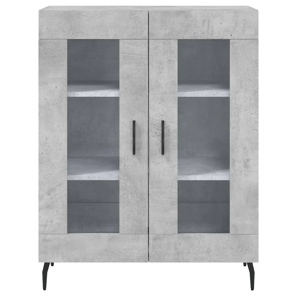 Buffet credenza cassettiera armadio mobile contenitore organizer cucina soggiorno salotto alto 69,5 x 34 x 180 cm legno ingegnerizzato grigio 02_0034593