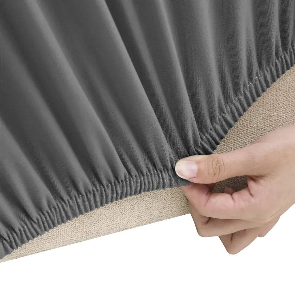 Fodera Elasticizzata Divano 4 Posti Jersey Poliestere Antracite CFW7856061