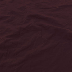 Set Lenzuola Matrimoniale Sopra Sotto e 2 Federe Linea Water Washed Bordeaux