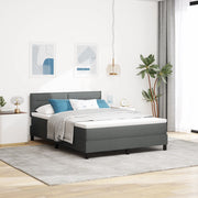 letto a molle con materasso grigio scuro 140x190 cm in tessuto