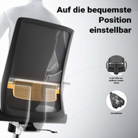 Sedia da ufficio ergonomica con supporto lombare, regolabile in altezza, schienale traspirante, max 120 kg