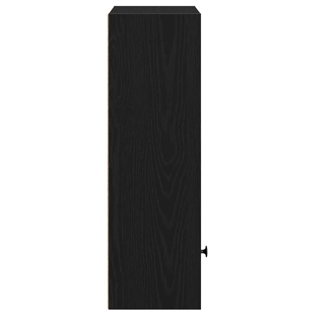 Libreria Rovere Nero 31x24x77 cm in Legno Multistrato 860329