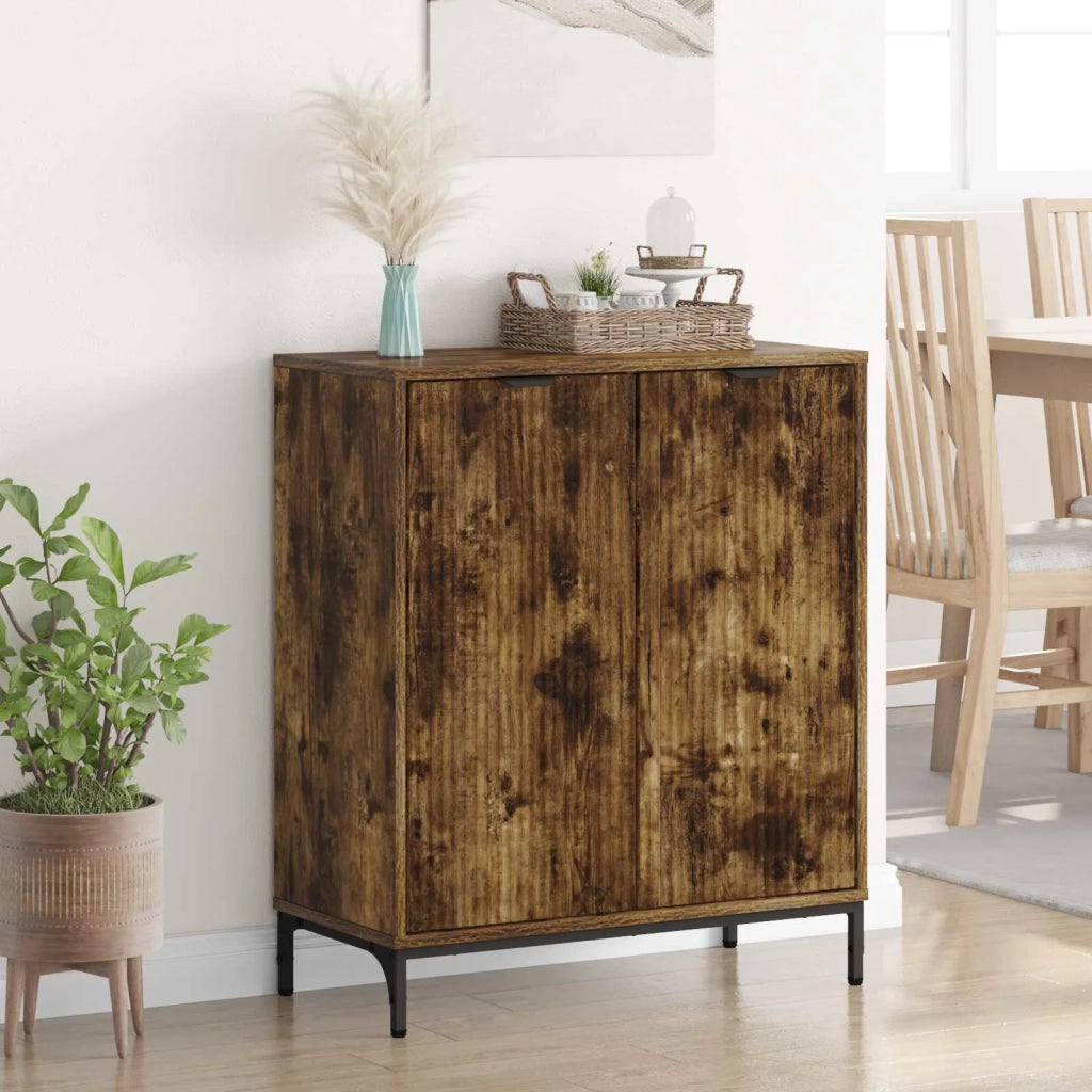 Credenza Rovere fumé 69,5 x 33 x 82 cm Legno multistrato 883429