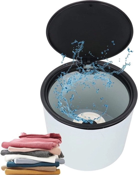 Mini Turbina Portatile per Lavatrice - Alimentazione USB - Silenziosa - Resistente in ABS - 5L 5V 2A - Motore Potente - Adatto per Pannolari e Sottovestiti - Ideale per Viaggi in Appartamento