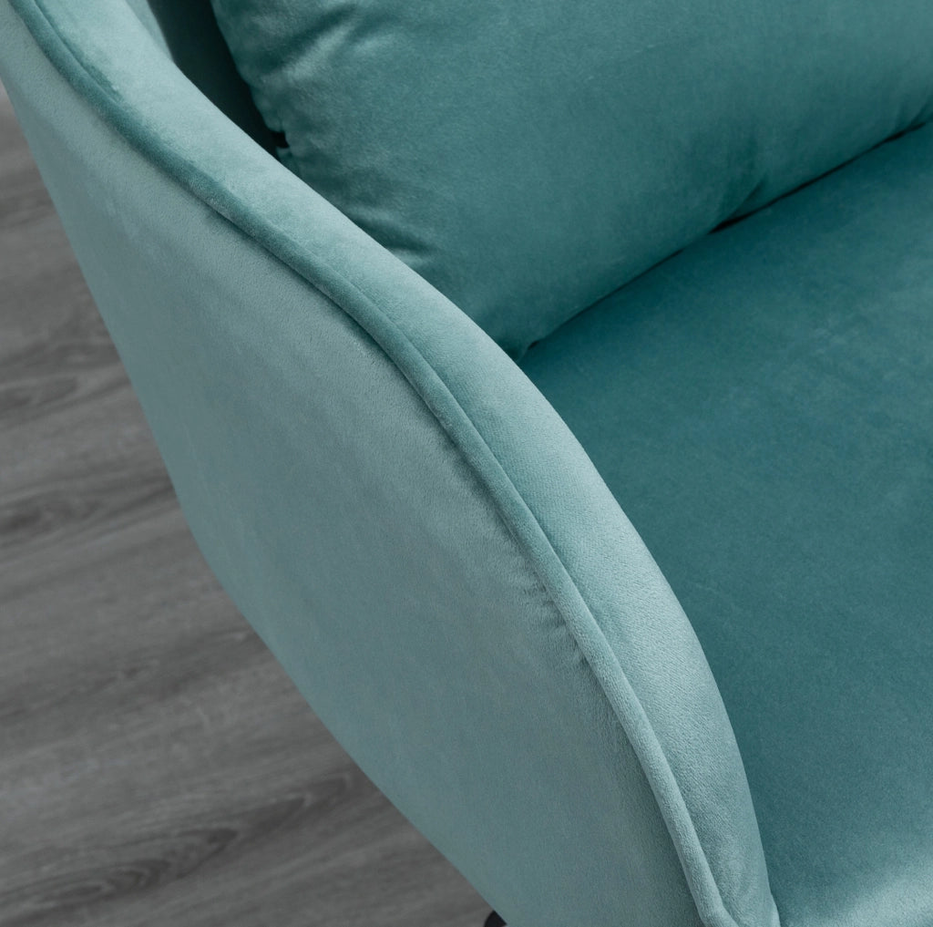 Sedia da ufficio ULEVR verde con massaggio vibrante, USB, braccioli e altezza regolabile, 57x70x78-86 cm