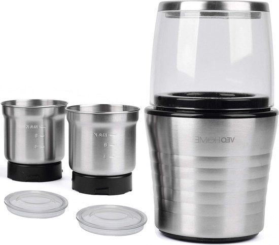 Macchina per macinare caffè e blender in acciaio inossidabile per caffè in grani e spezie con VeoHome coffee grinder manual