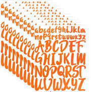 Etichette Stickers Alfabetici 520 Stuks - 10 Fogli Vinyl - Lettere Maiuscole 5,08 cm - Lettere Minuscole 2,54 cm - Autoadesivi - Decorazione per Artigianato - Etichette Alfabetiche