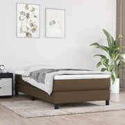 Materasso a Molle Insacchettate Rigidità Media Marrone Scuro 100x200x20 cm 347737