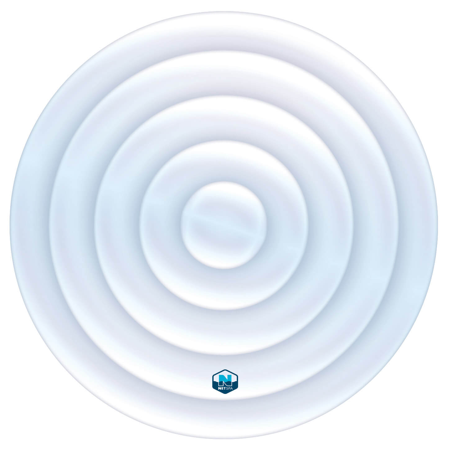 Copertura Gonfiabile Rotonda Ø140 cm per Piscine Idromaggio Gonfiabili da 4 Posti NetSpa