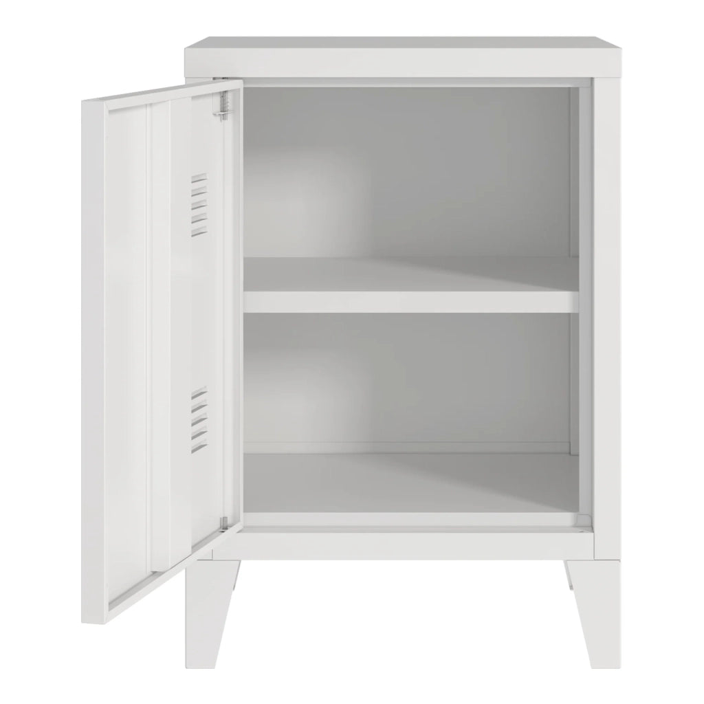 Comodino comodino cassettiera mobile contenitore maniglia porta destra 57 x 40 x 30 cm bianco 03_0011018