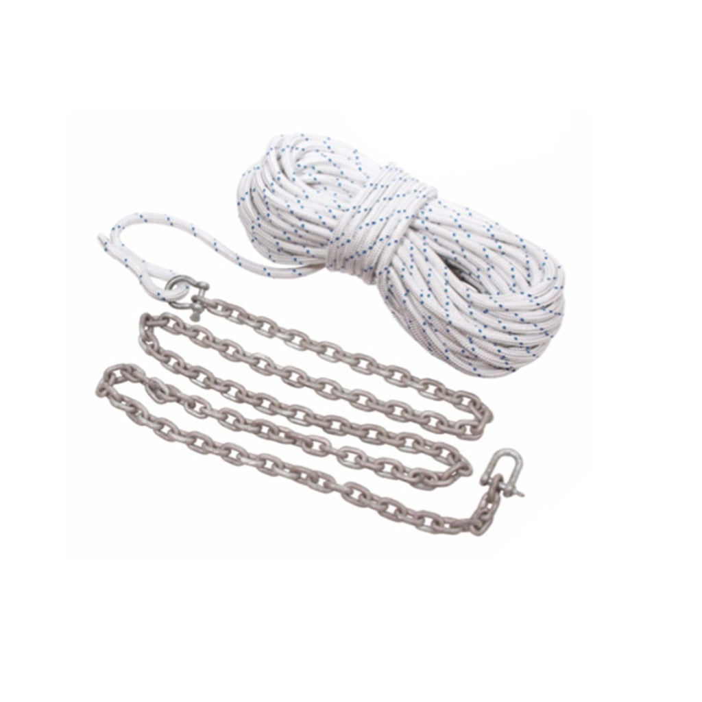 KIT CIMA-CATENA PER ANCORA  MM.10 X 30 M TRECCIA+C