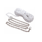KIT CIMA-CATENA PER ANCORA  MM.10 X 30 M TRECCIA+C