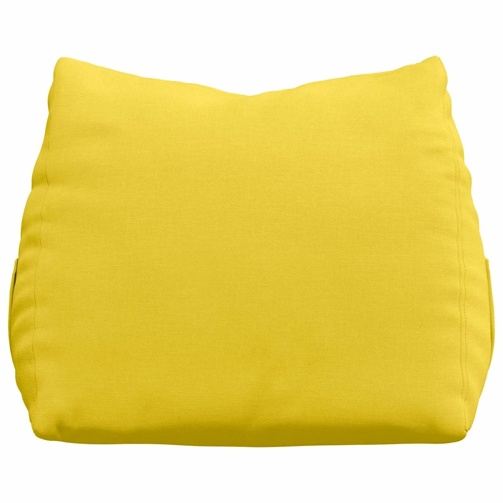 Cuscino per Schiena Giallo Chiaro 60 x 20 x 50 cm Tessuto