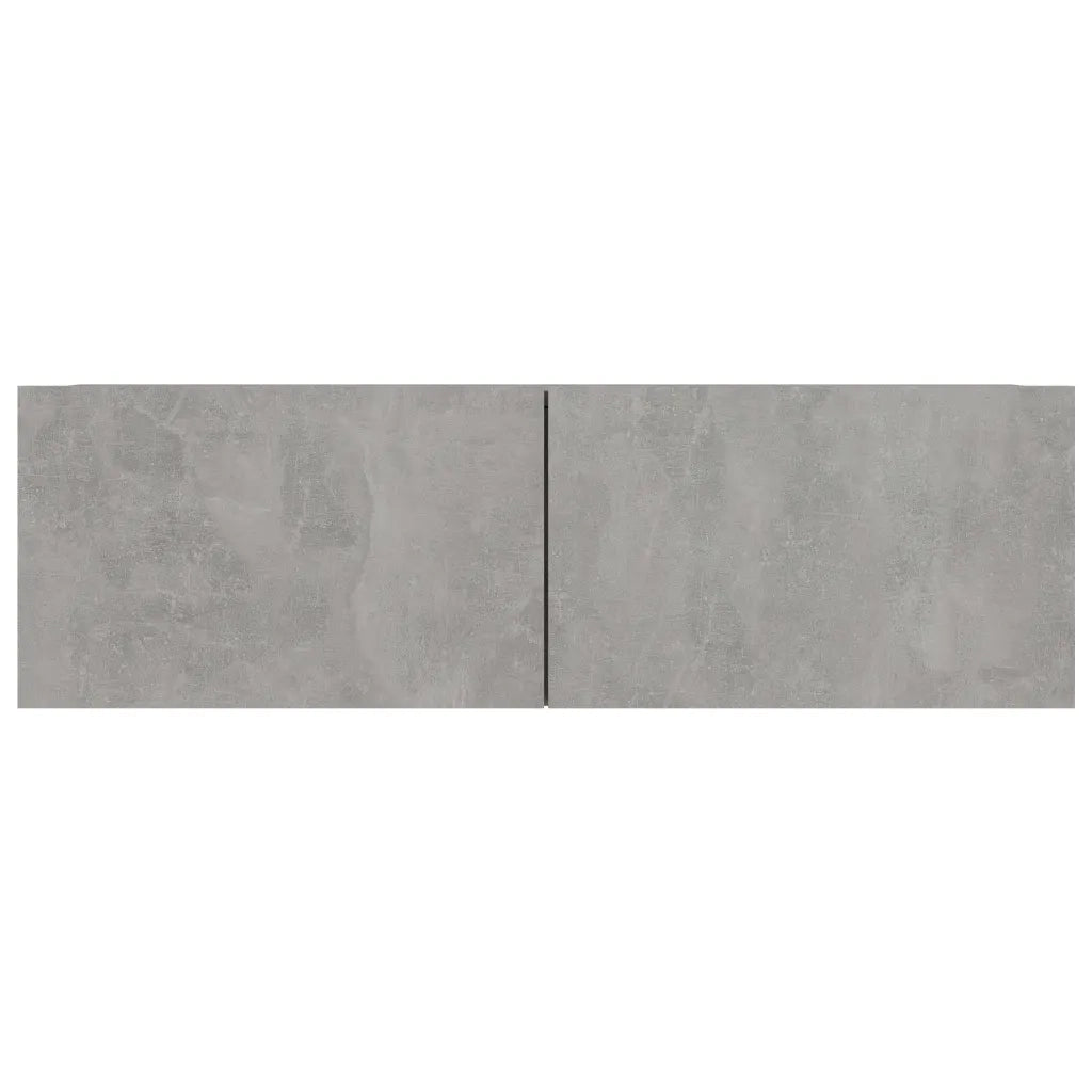 Mobili TV 4 pz-Set di 4 Credenza per TV Grigio Cemento 100x30x30 cm in Legno Multistrato