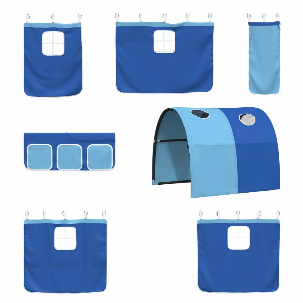 Struttura del letto loft per bambini Bianco e Blu 90 x 200 cm 42020860