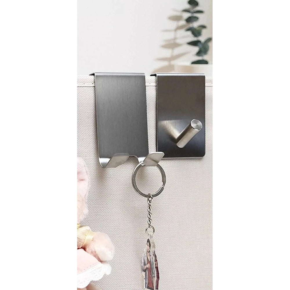 Trade Shop - Gancio Bifacciale Porta Box Doccia A 3 Ganci Accappatoio Tergivetro Bagno 87768 -