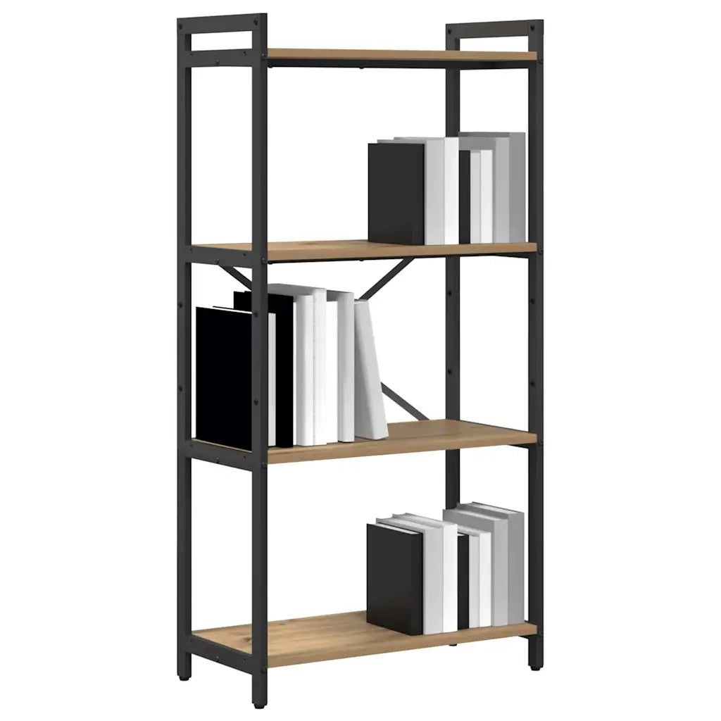 Libreria-Scaffale per Libri-Mobile di Stoccaggio Rovere artigianale 40 x 30 x 85 cm Legno multistrato 793880