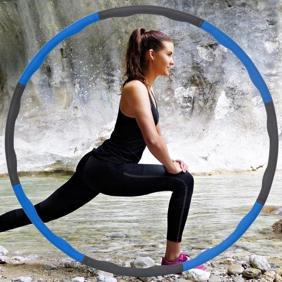 Fitness per adulti con elementi morbidi inseribili - perdita di peso - allenamento fitness - addominali - blu-grigio