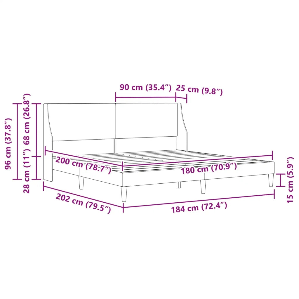 Struttura del letto con testiera piastre di collegamento 42027367