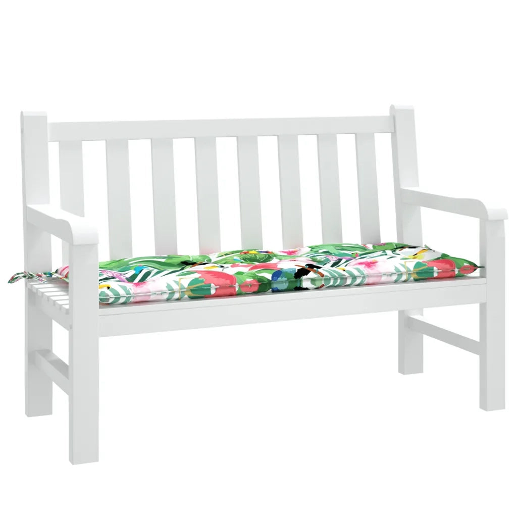 Cuscino per Panca da Giardino Multicolore 120x50x7cm in Tessuto 361597