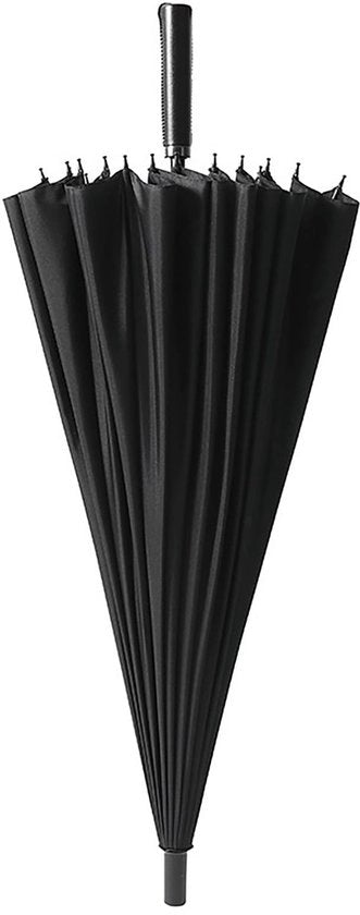 Paraplu resistente al vento - Manico lungo - 24 nervature - Comodo - Portatile - Costruzione robusta - Ombrello da passeggio
