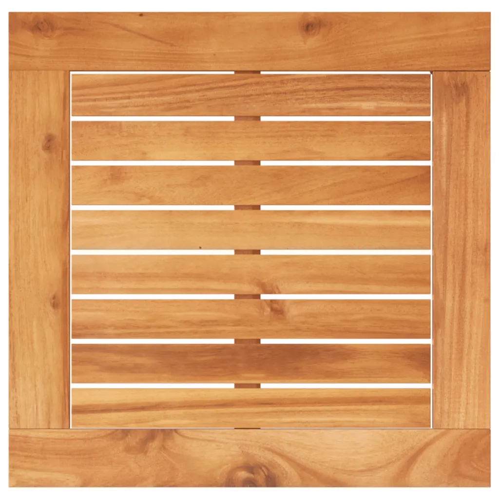 Set da BistrÃ² 3 pz con Cuscini Nero Polyrattan e Legno Acacia