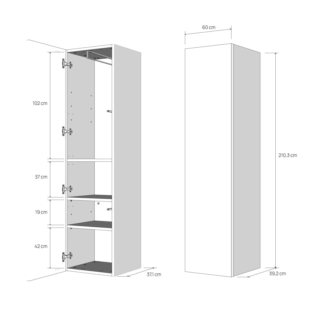Letto Matrimoniale a Scomparsa Salvaspazio con Sofà Kentaro H250 cm Marrone