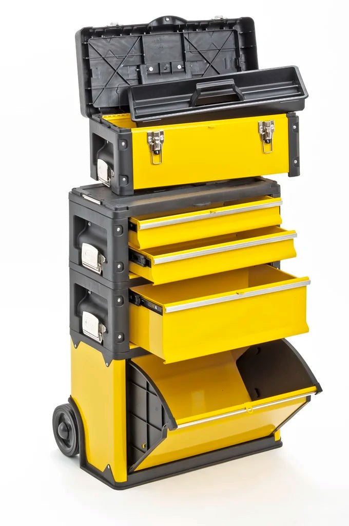 Carrello portautensili a 4 vie 1k.1.2.1, colore giallo